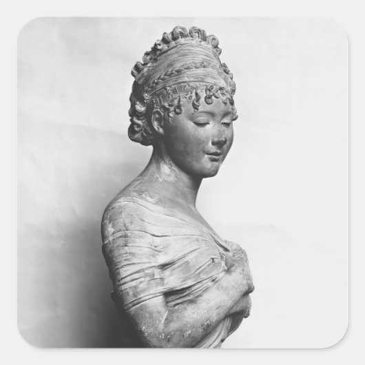 Juliette Recamier c.1805-06 Vierkante Sticker (Voorkant)