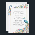 Julio Collectie Wedding Uitnodiging | Peacock<br><div class="desc">De perfecte trouwuitnodiging voor je grote dag. 
Peacock-ontwerp met waterverf-illustratie. Uniek en elegant ontwerp.</div>