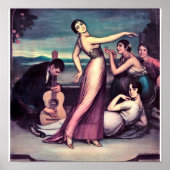 Julio Romero de Torres - Flamenco - liedjes en dan Poster (Voorkant)