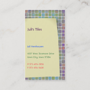 Juli's Tiles Visitekaartjes