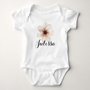 Julissa Naam Baby Meisjes Onthullen Pasgeboren Roz Romper