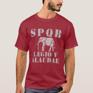 Julius Caesar 5th Roman Legion Elephant T-shirt