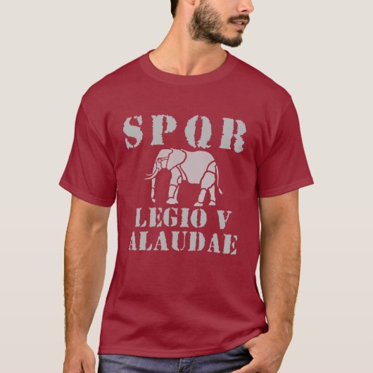 Julius Caesar 5th Roman Legion Elephant T-shirt (Voorkant)