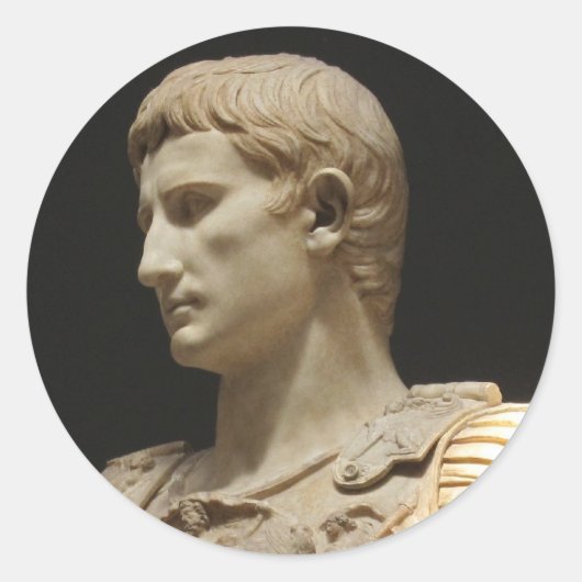 Julius Caesar afbeelding afbeelding Ronde Sticker (Voorkant)