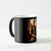 Julius Caesar black & white Magische Mok (Voorkant links)