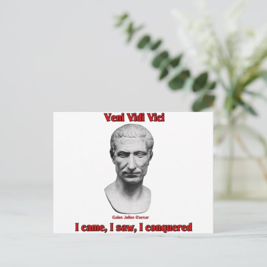 Julius Caesar Briefkaart (Staand voorkant)