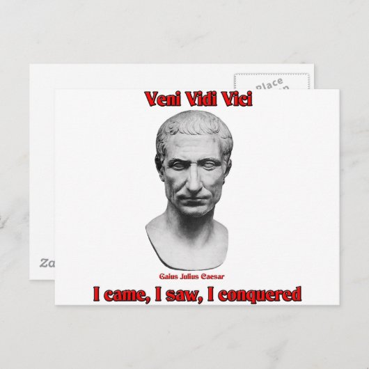 Julius Caesar Briefkaart (Voorkant / Achterkant)