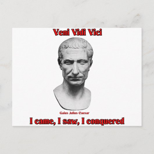 Julius Caesar Briefkaart (Voorkant)