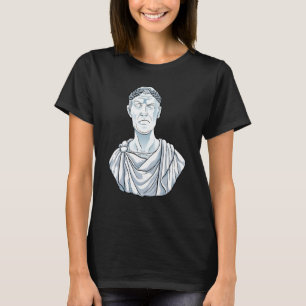 Julius Caesar Bust Classic Spar Oude Rome Histo T-shirt