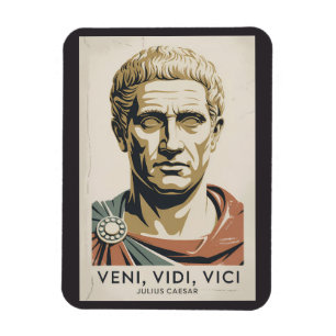 Julius Caesar citaat Romeinse Rijk illustratie Magneet