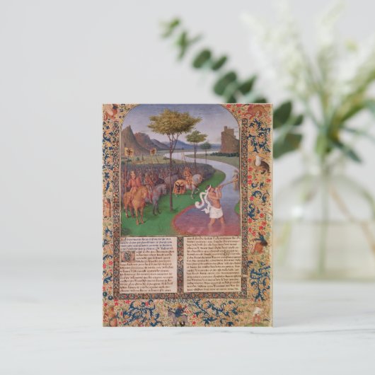 Julius Caesar Crossing the Rubicon, c.1470 Briefkaart (Staand voorkant)