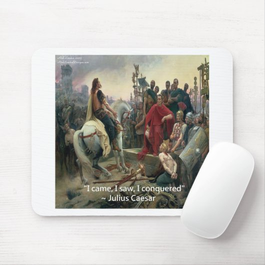 Julius Caesar dat ik zag dat ik veroverd was Muismat (Met muis)