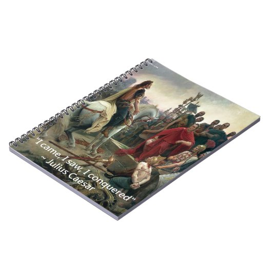 Julius Caesar dat ik zag dat ik veroverd was Notitieboek (Linkerzijde)