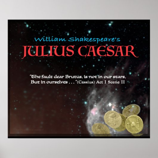Julius Caesar "De schuld, beste Brutus.." Poster (Voorkant)