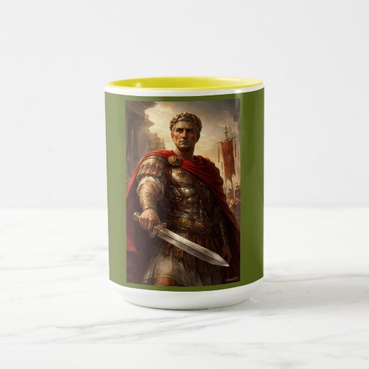 Julius Caesar diep groen Mok (Midden)