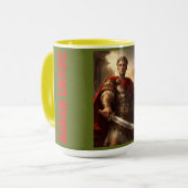 Julius Caesar diep groen Mok (Voorkant links)