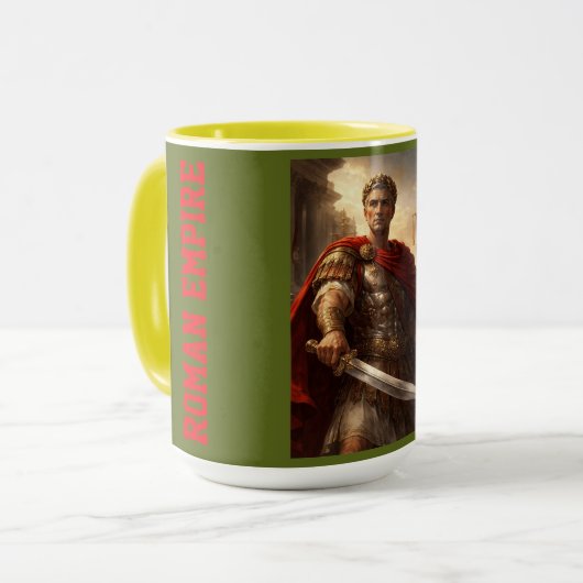 Julius Caesar diep groen Mok (Voorkant links)