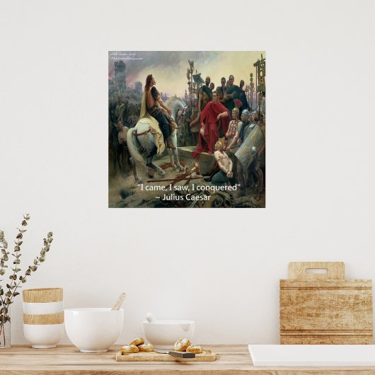 Julius Caesar en ik hebben het Poster van het Cita (Keuken)