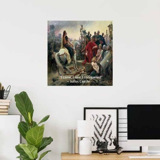 Julius Caesar en ik hebben het Poster van het Cita (Thuiskantoor)