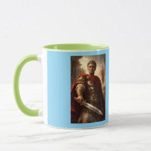 Julius Caesar groen en azuur Mok