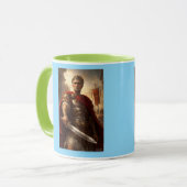 Julius Caesar groen en azuur Mok (Voorkant links)