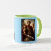 Julius Caesar groen en azuur Mok (Voorkant rechts)