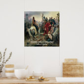 Julius Caesar & I Conquered Quote Poster (Keuken)