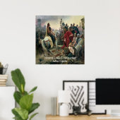 Julius Caesar & I Conquered Quote Poster (Thuiskantoor)