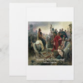 Julius Caesar Ik Kwam Ik Zag Ik Overwon Briefpapier (Voorkant / Achterkant)