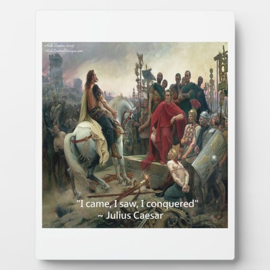 Julius Caesar Ik Kwam Ik Zag Ik Overwon Fotoplaat (Voorkant)