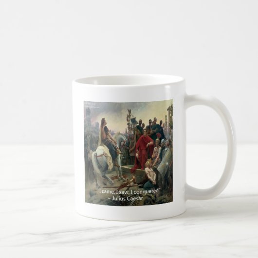 Julius Caesar Ik Kwam Ik Zag Ik Overwon Koffiemok (Rechts)