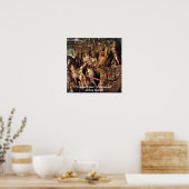 Julius Caesar "Ik kwam, ik zag, ik overwon" Poster (Keuken)