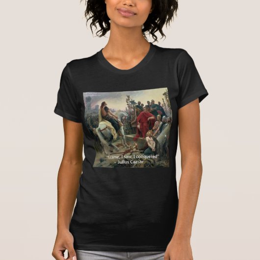 Julius Caesar Ik Kwam Ik Zag Ik Overwon T-shirt (Voorkant)