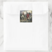 Julius Caesar Ik Kwam Ik Zag Ik Overwon Vierkante Sticker (Tas)