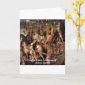 Julius Caesar "Ik overwon" Citat Gifts & Tees Kaart (Gele Bloem)