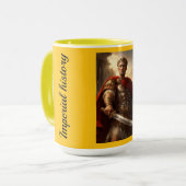 Julius Caesar keizerlijke geschiedenis Mok (Voorkant links)