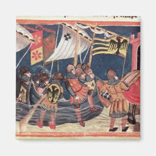 Julius Caesar landing in Engeland Magneet