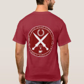 Julius Caesar Maroon & White Seal Shirt (Achterkant)