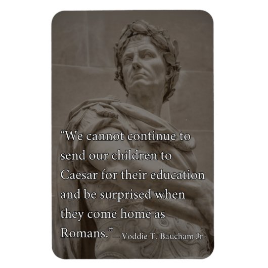 Julius Caesar Motivatie Homeschool Quote Magneet (Verticaal)