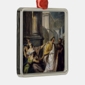 Julius Caesar op weg naar de Senaat Metalen Ornament (Rechts)