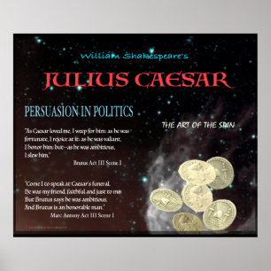 Julius Caesar Persuasion in Politiek Poster