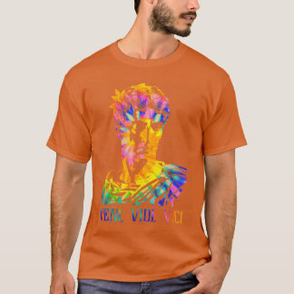 Julius Caesar Portret Met Withie Dye Patroon Veni T-shirt