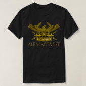 Julius Caesar Quote Alea Iacta Est SPQR Roman H T-shirt (Design voorkant)