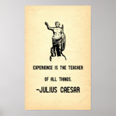 Julius Caesar Quote Experience is de leraar Poster (Voorkant)
