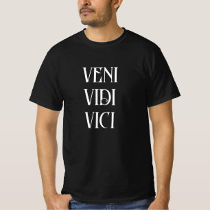 Julius Caesar Quote Veni Vidi Vici Sjabloon Mannen T-shirt