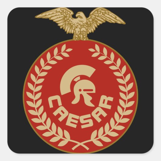 Julius Caesar Sticker. Vierkante Sticker (Voorkant)