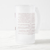 Julius Caesar's 13e Gemina Roman Legion Glass Matglas Bierpul (Voorkant rechts)