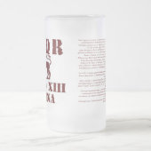 Julius Caesar's 13e Gemina Roman Legion Glass Matglas Bierpul (Center)