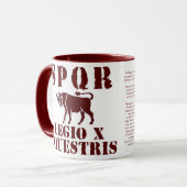 Julius Caesar's beroemde 10e Roman Legion Bull Mok (Voorkant links)