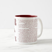 Julius Caesar's beroemde 10e Roman Legion Eagle Mo Tweekleurige Koffiemok (Voorkant rechts)